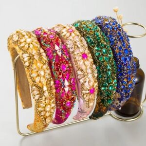 Elegant Beaded Headbands Baroque Style